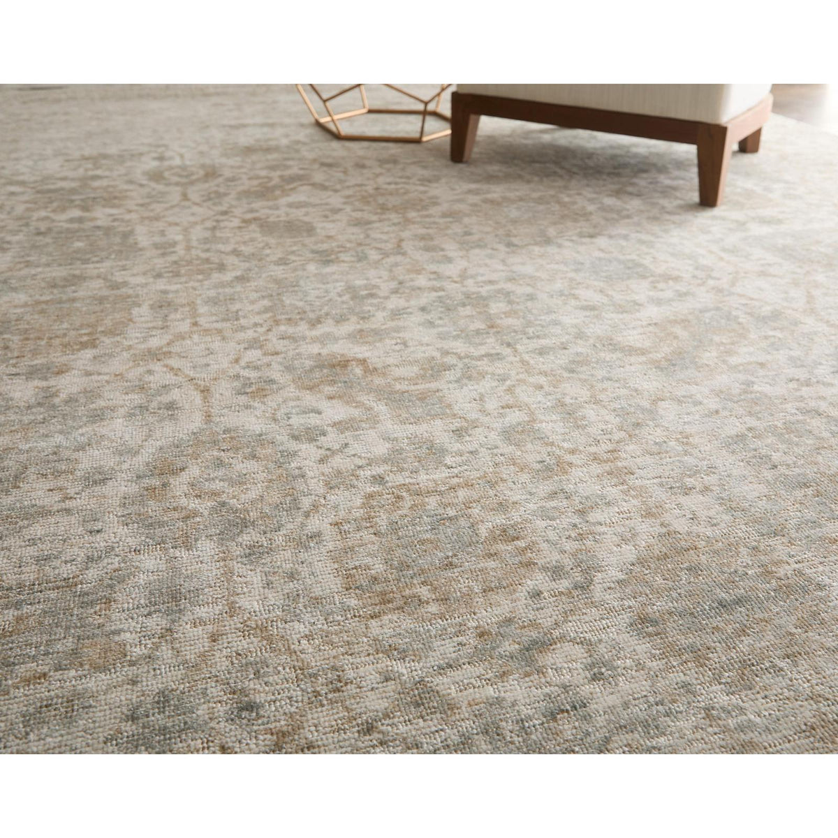 Feizy Loralai 8A64F Traditional Oriental Rug in Ivory/Tan/Green