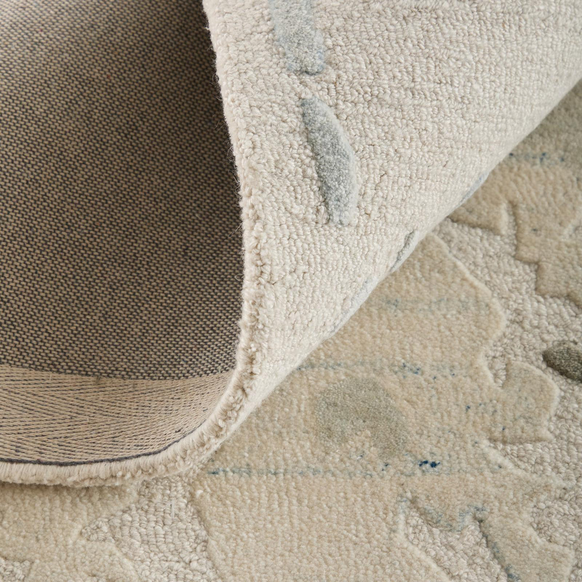 Feizy Kendall 8A62F Modern Abstract Rug in Ivory/Blue/Gray
