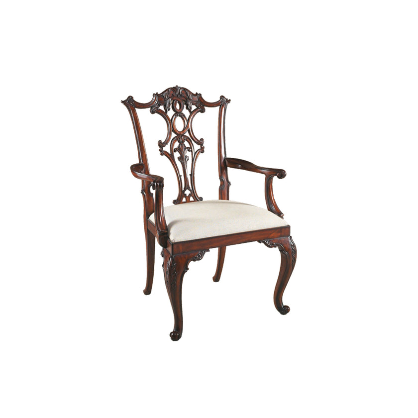 Maitland Smith Cabriole Arm Chair Clearance