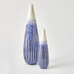 Global Views Furrow Cobalt Taper Vase