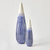 Global Views Furrow Cobalt Taper Vase