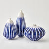 Global Views Cobalt Furrow Vase