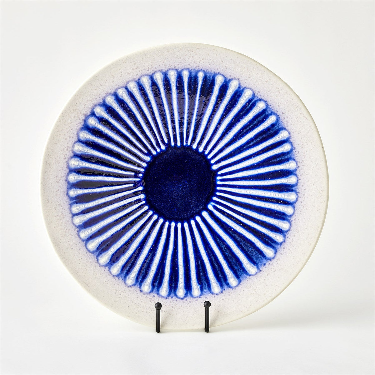 Global Views Cobalt Striped Charger