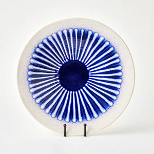 Global Views Cobalt Striped Charger