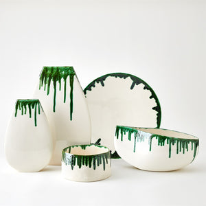 Global Views Emerald Dripping Charger