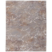 Feizy Pryor 39NHF Modern Abstract in Taupe/Brown/White