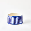 Global Views Cobalt Striped Organic Pot