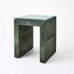 Global Views Green Posh Side Table Hair on Hide