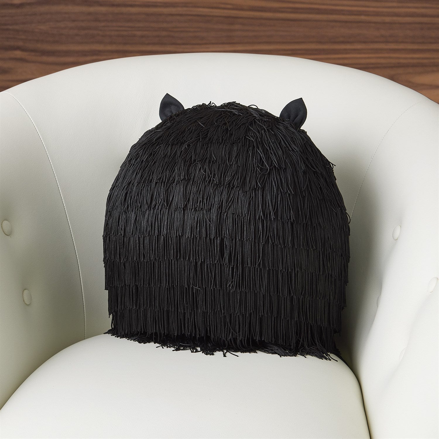 Global Views Black La Chatte Pillow Clearance