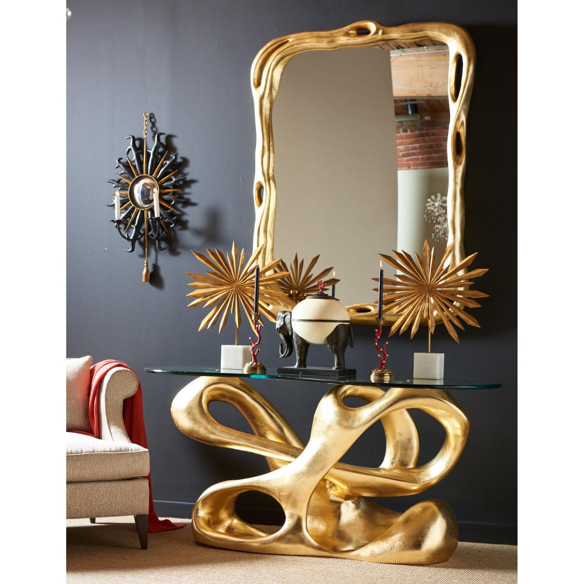 Maitland Smith Biomorphic Console Table Clearance