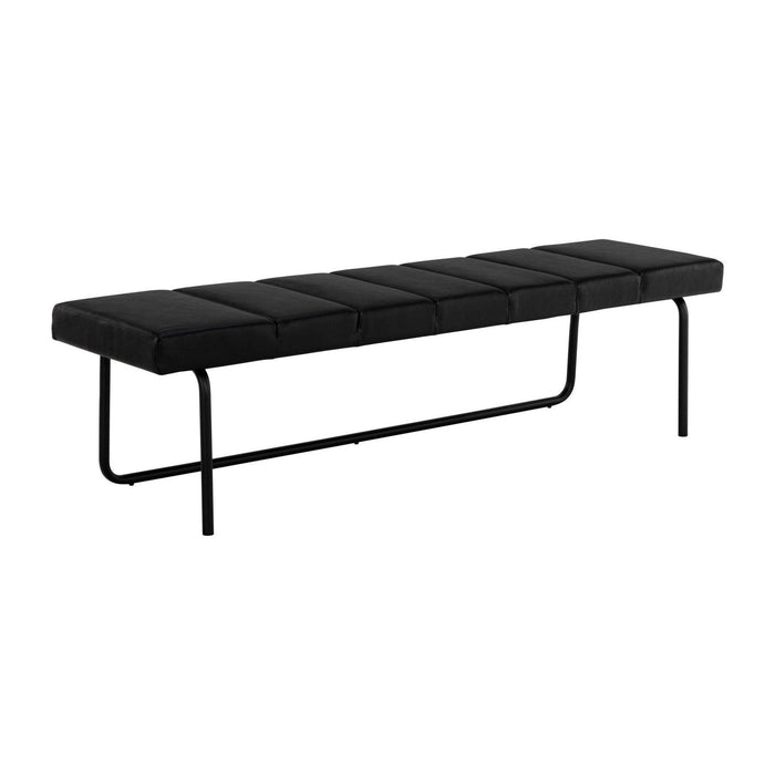 Sunpan Casimir Bench - Nightfall Black