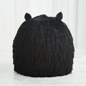 Global Views Black La Chatte Pillow Clearance