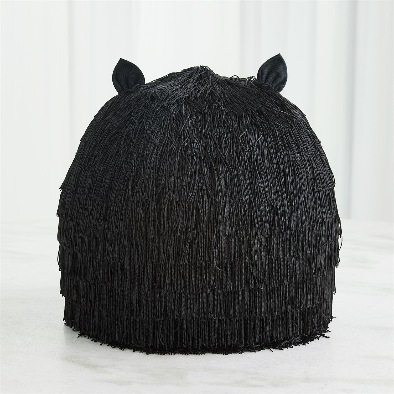 Global Views Black La Chatte Pillow Clearance