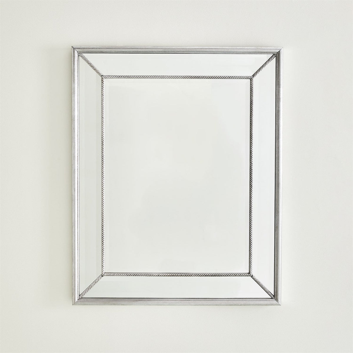 Global Views Silver Vermeil Rope Mirror