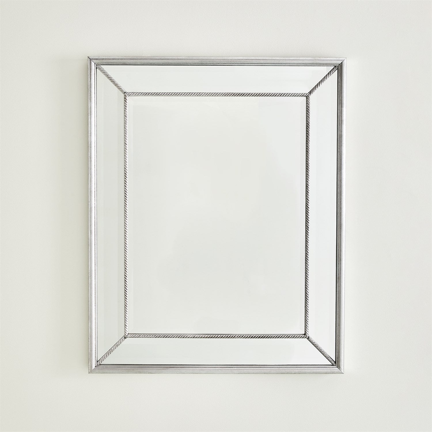 Global Views Silver Vermeil Rope Mirror