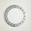 Global Views Silver Embedded Sphere Mirror