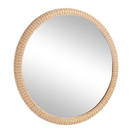 Chelsea House Dunmore Round Wicker Mirror