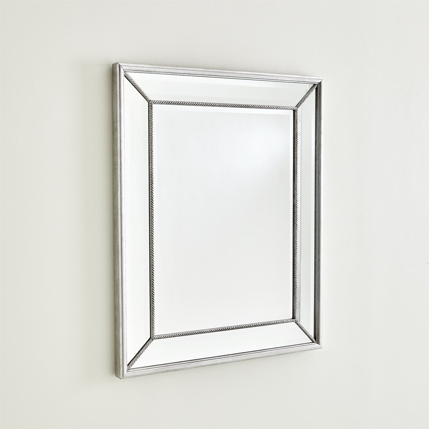 Global Views Silver Vermeil Rope Mirror