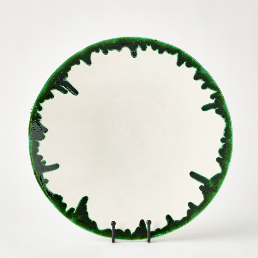 Global Views Emerald Dripping Charger