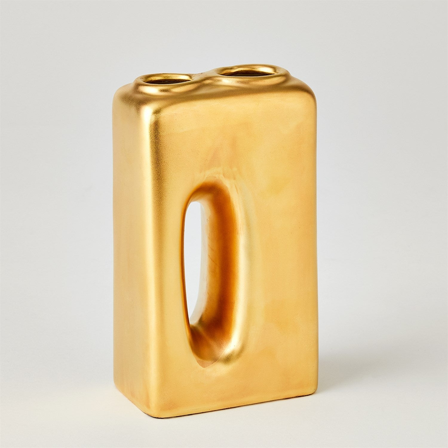 Global Views Matte Gold Oh Yes Vase