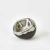 Global Views Platinum Crackle Squished Bowl