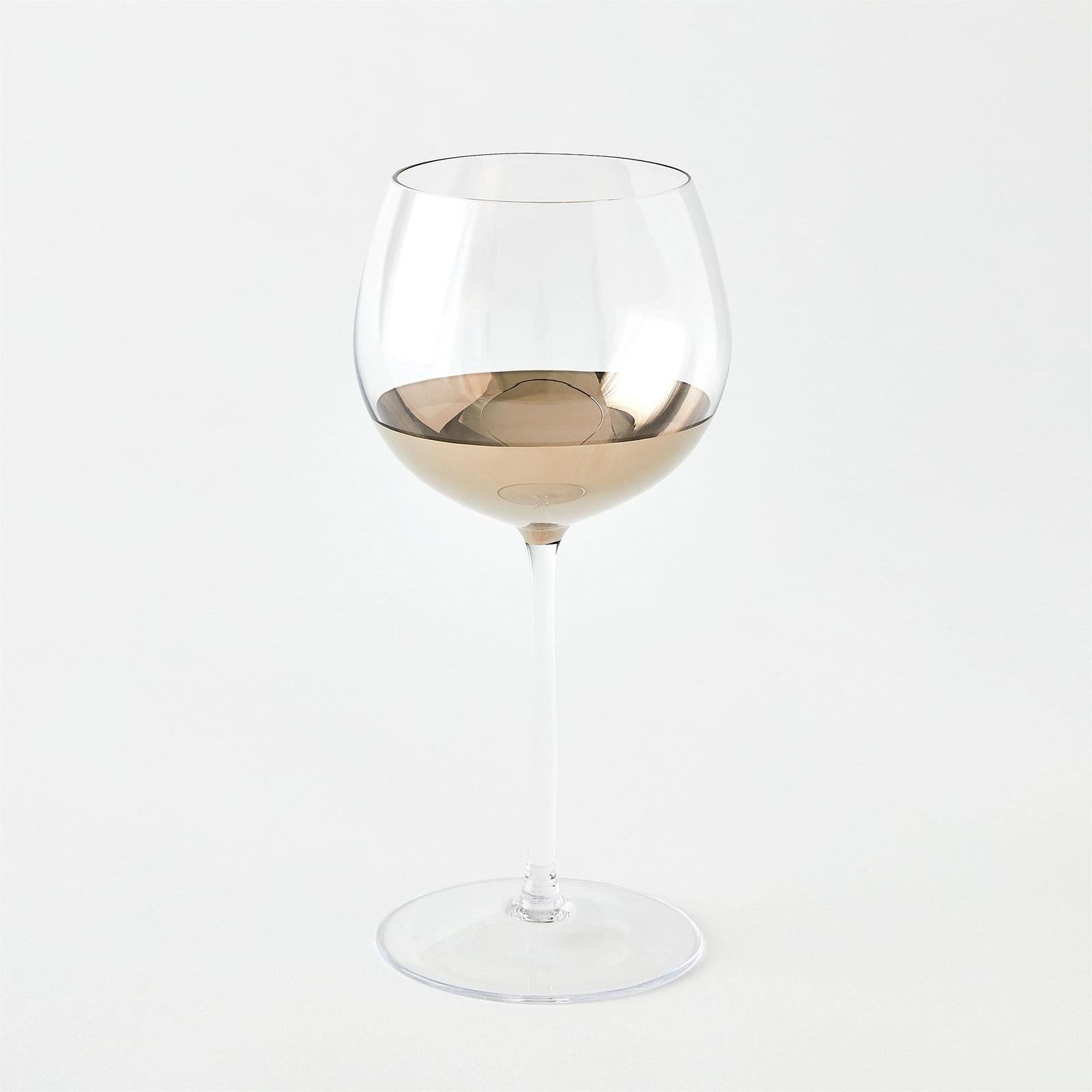 Global Views Metallic Orb Wine Glass