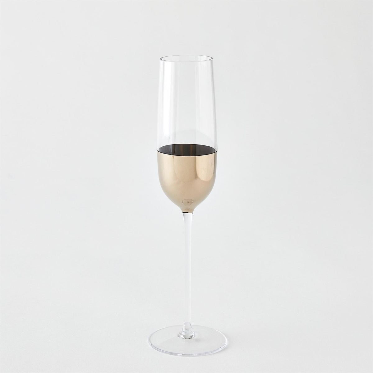 Global Views Metallic Orb Champagne Flute