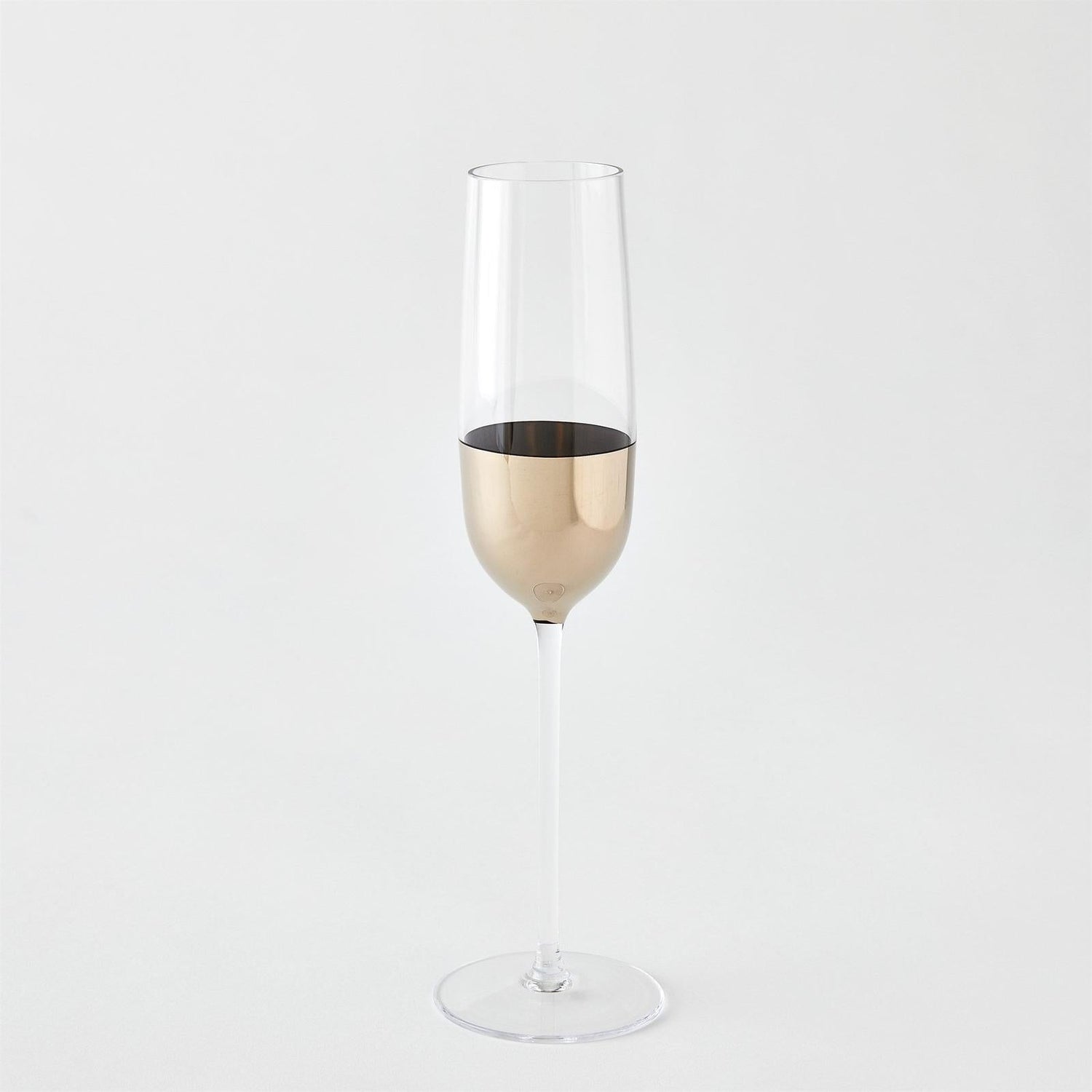 Global Views Metallic Orb Champagne Flute