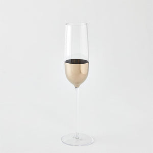 Global Views Metallic Orb Champagne Flute