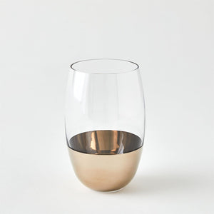 Global Views Metallic Orb Highball Glass