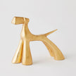 Global Views Gold Leaf Show Dog Sculpture