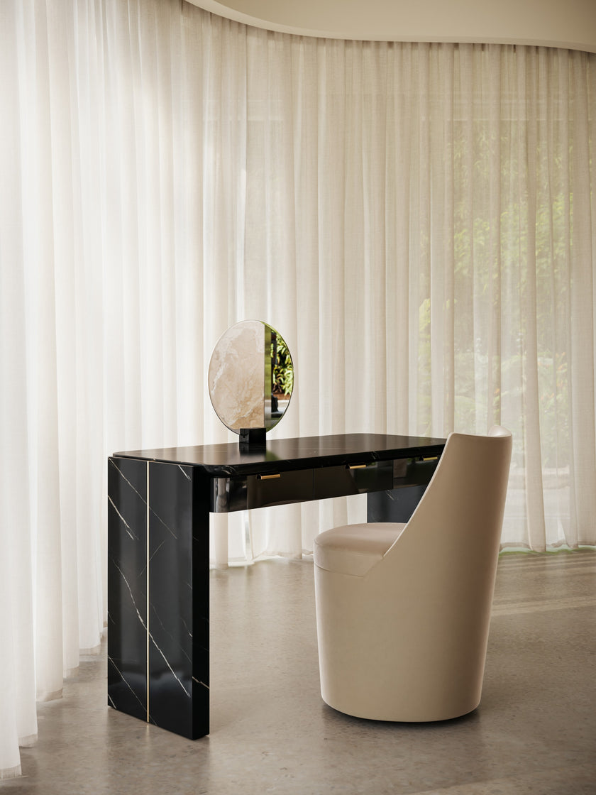 Caracole Classic Barrel Roll Dining Side Chair