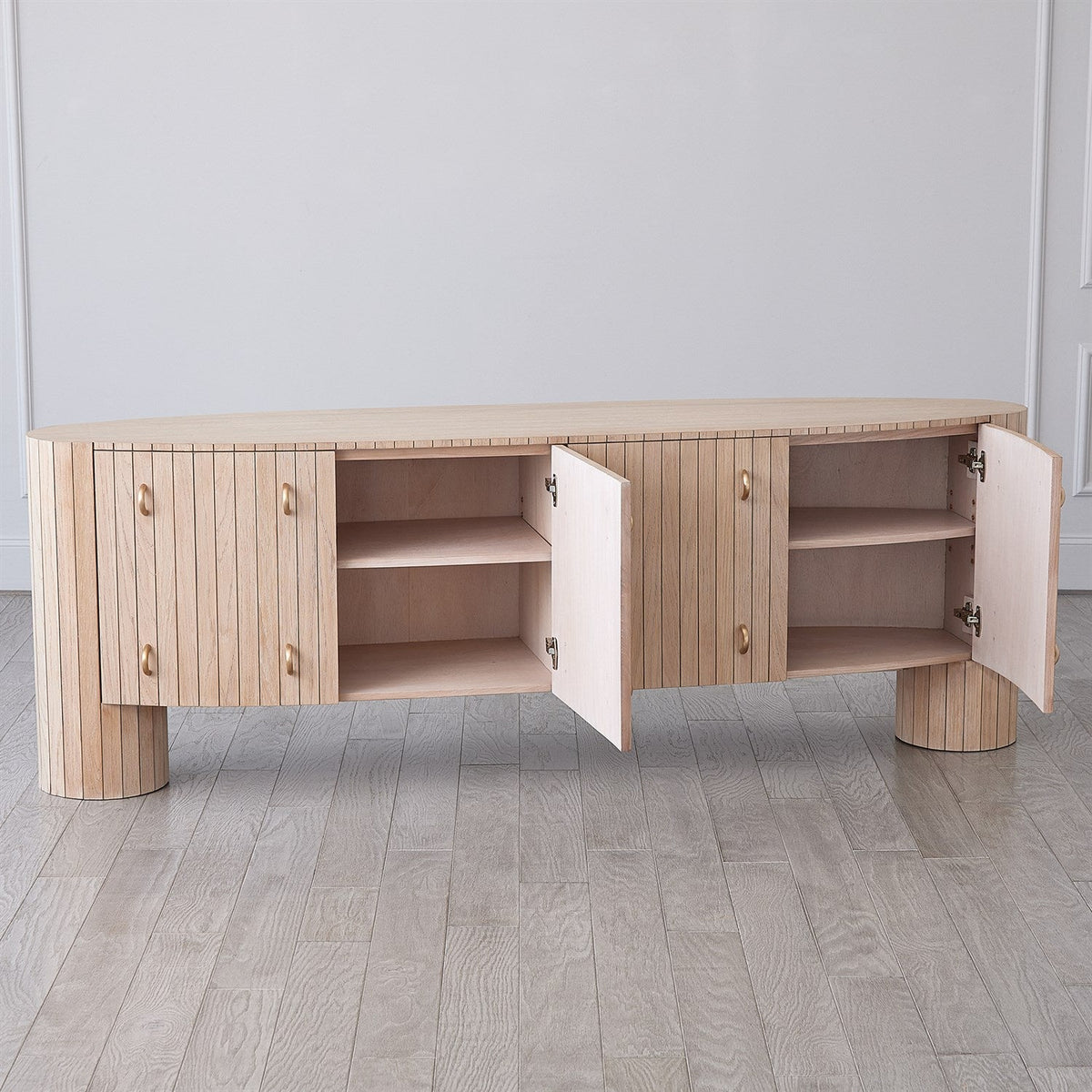 Global Views Luna Natural Oak Media Console