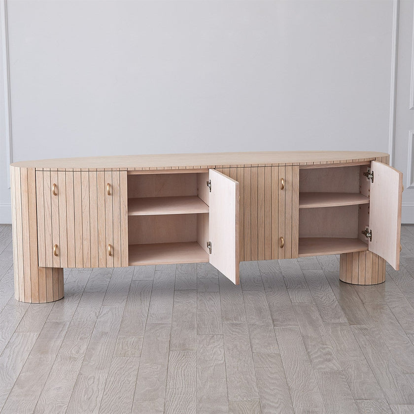 Global Views Luna Natural Oak Media Console