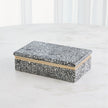 Global Views Black White Terrazzo Box