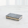 Global Views Black White Terrazzo Box