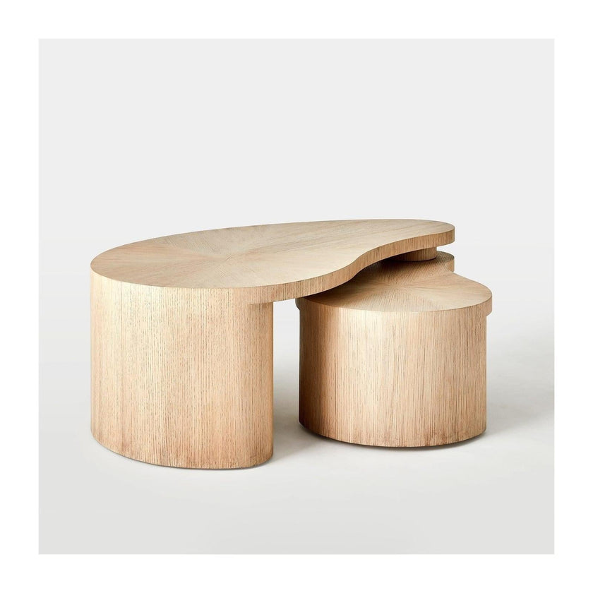 Global Views Casita Natural Oak Cocktail Table