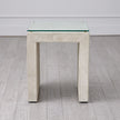Global Views Posh Parchment Suede Side Table