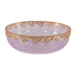 Maitland Smith Pink Carved Crystal Bowl