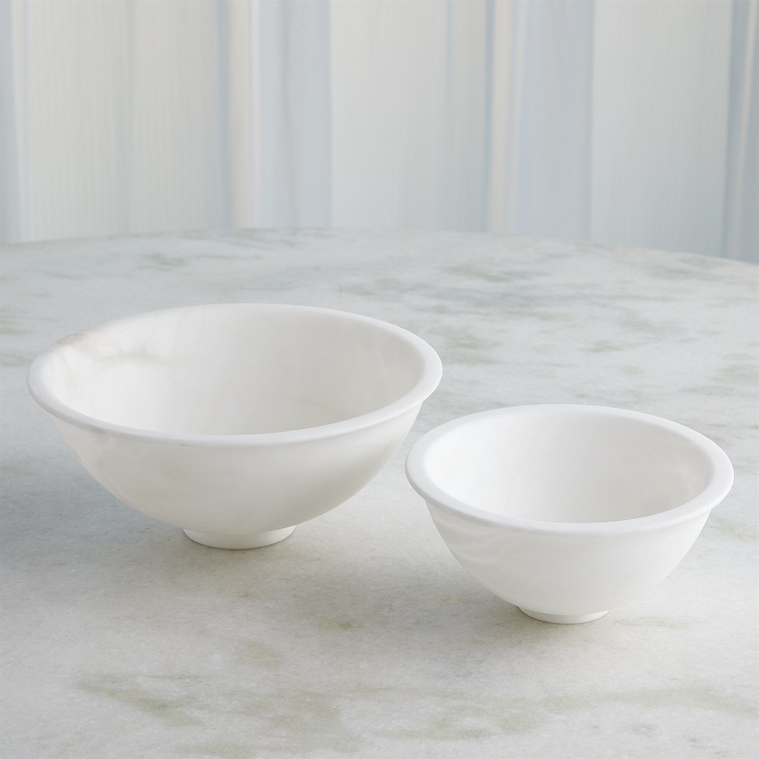 Global Views White Oiled Alabaster Bowl Clearance