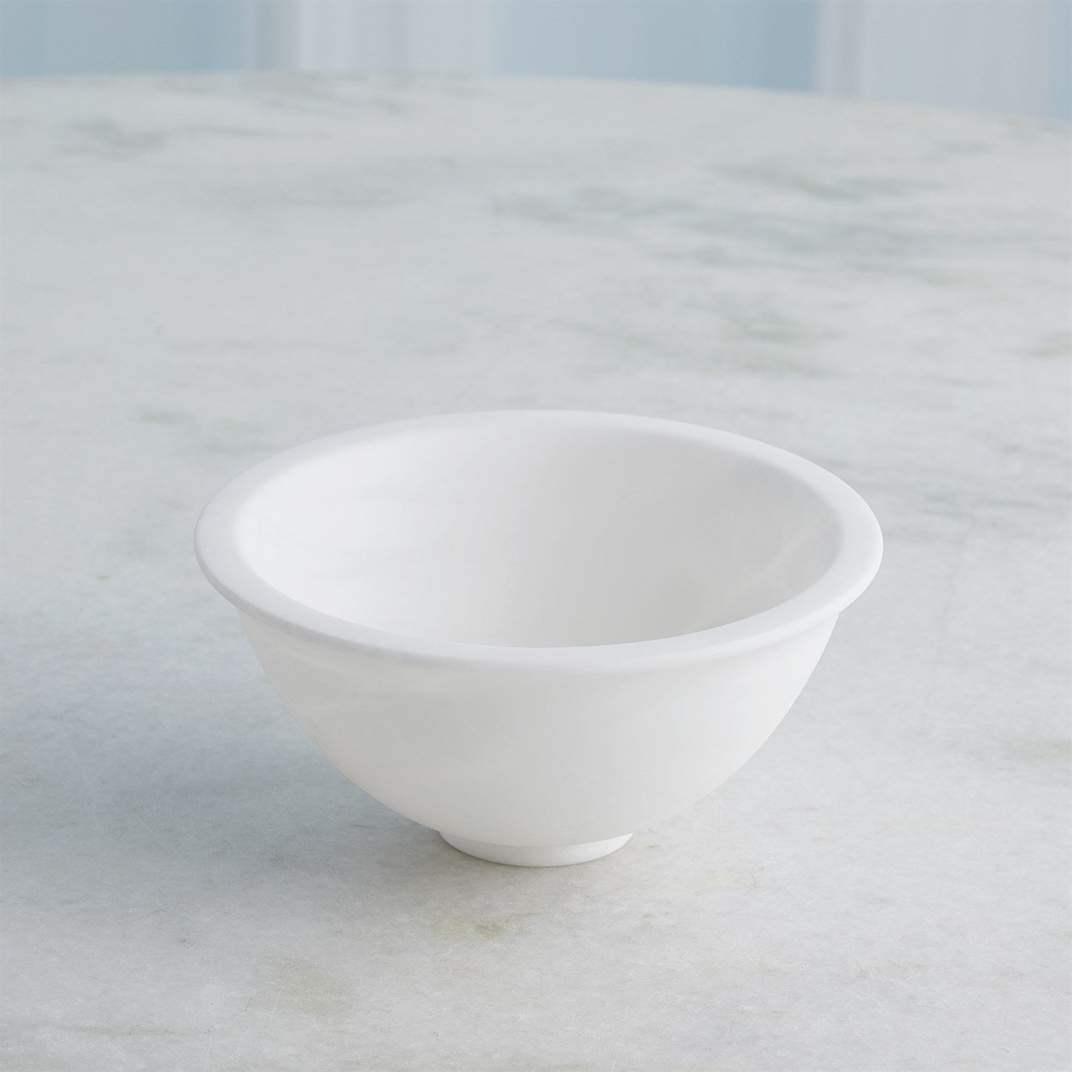 Global Views White Oiled Alabaster Bowl Clearance