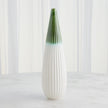 Global Views Emerald Furrow Taper Vase