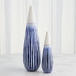 Global Views Furrow Cobalt Taper Vase