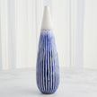 Global Views Furrow Cobalt Taper Vase