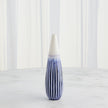 Global Views Furrow Cobalt Taper Vase