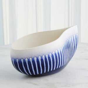 Global Views Giant Cobalt Teardrop Bowl