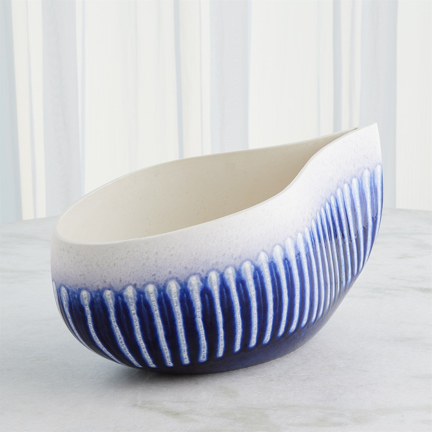 Global Views Giant Cobalt Teardrop Bowl
