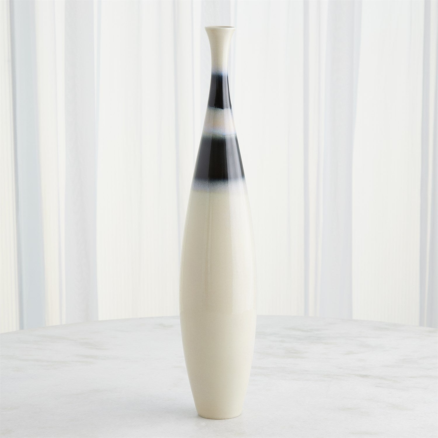 Global Views Cobalt Banded Bottle