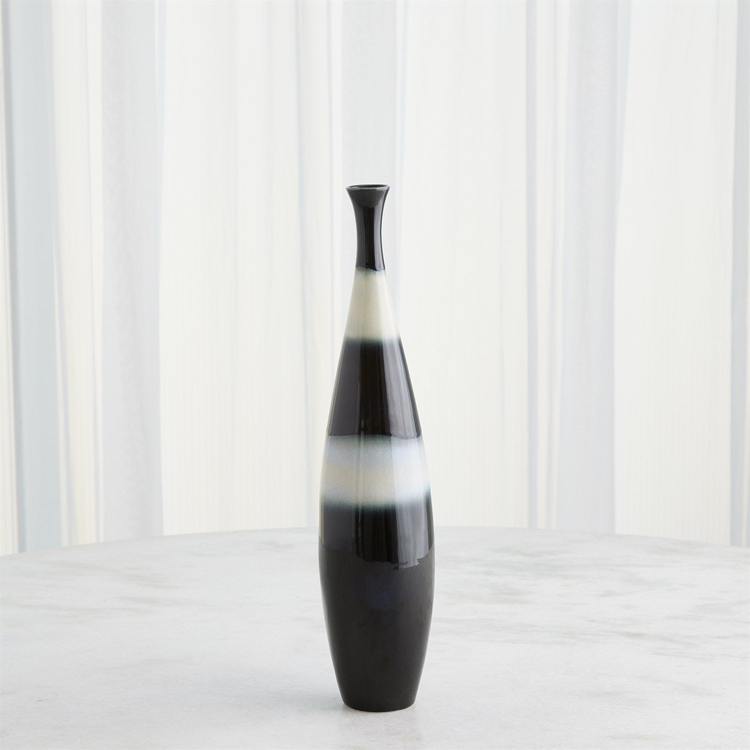 Global Views Cobalt Banded Bottle