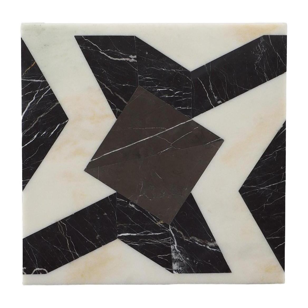 Maitland Smith Marble Inlay Side Table